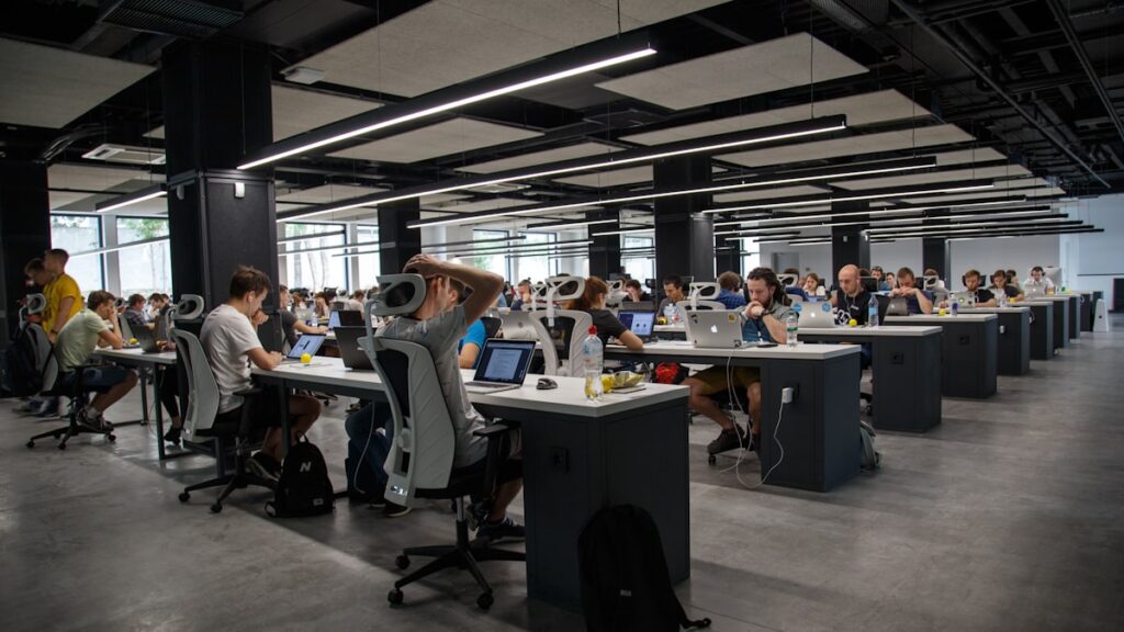people doing office works