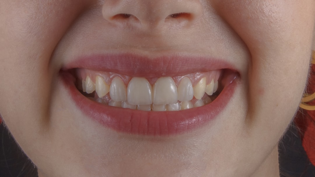 a close up of a person's mouth