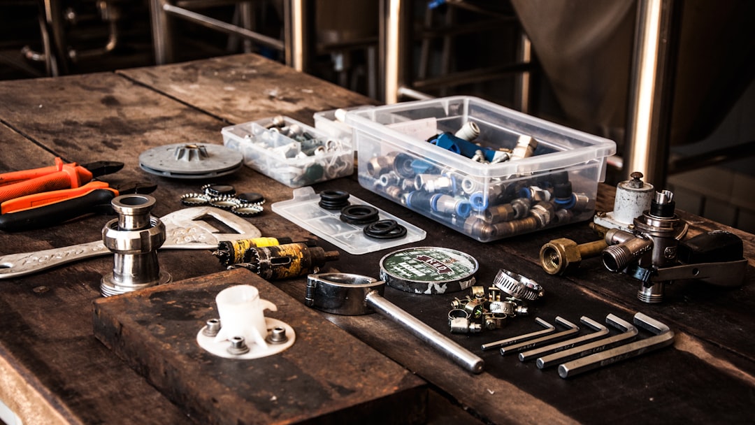 flat lay photography of assorted-color mechanical tool set