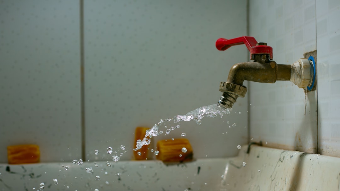 a faucet running water