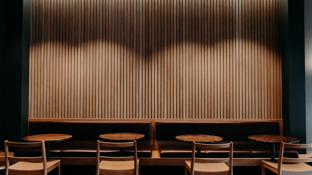 brown wooden chairs and tables