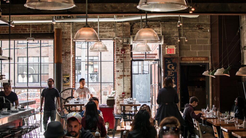 people at restaurant