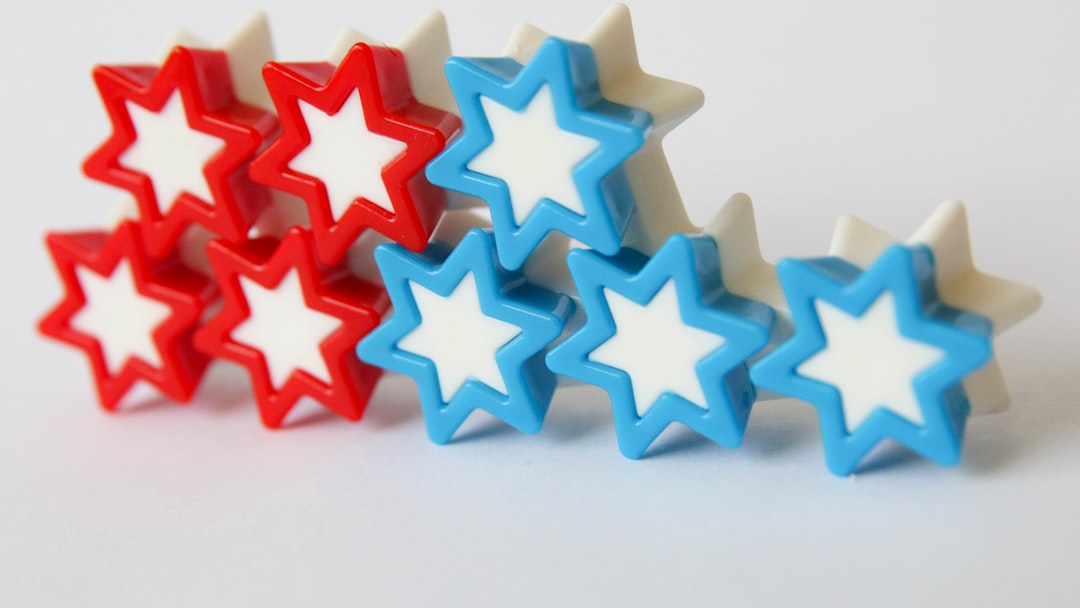 pink and blue star decors