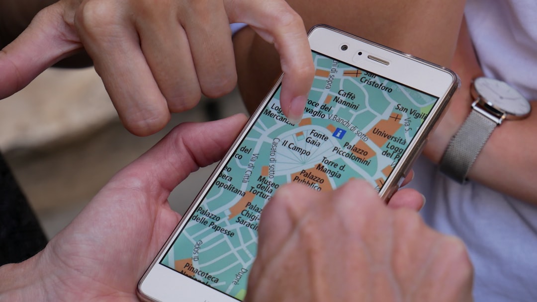 person touching smartphone